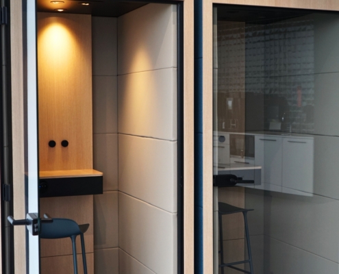 Akoestische dividers kantoor